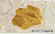 Physical 3D Map of Anlong, lighten
