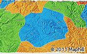 Political 3D Map of Anlong
