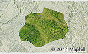 Satellite 3D Map of Anlong, lighten
