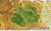 Satellite 3D Map of Anlong, physical outside