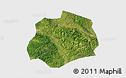 Satellite 3D Map of Anlong, single color outside