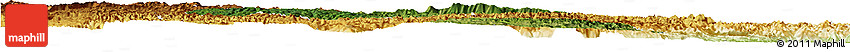 Satellite Horizon Map of Anlong, physical outside