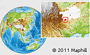 Physical Location Map of Anlong, highlighted parent region