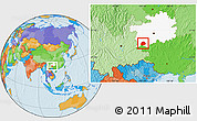 Political Location Map of Anlong, highlighted parent region