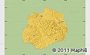 Savanna Style Map of Anlong, single color outside