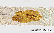 Physical Panoramic Map of Anlong, lighten