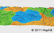 Political Panoramic Map of Anlong