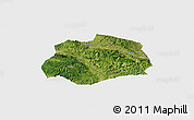 Satellite Panoramic Map of Anlong, single color outside