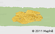 Savanna Style Panoramic Map of Anlong, single color outside