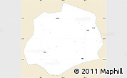 Classic Style Simple Map of Anlong, single color outside