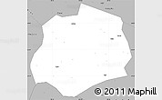 Gray Simple Map of Anlong