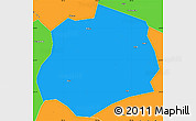 Political Simple Map of Anlong