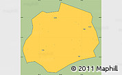 Savanna Style Simple Map of Anlong, cropped outside