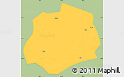 Savanna Style Simple Map of Anlong, single color outside