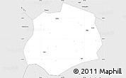 Silver Style Simple Map of Anlong