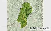 Satellite Map of Dushan, lighten