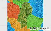 Satellite Map of Dushan, political outside