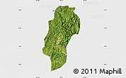 Satellite Map of Dushan, single color outside