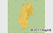 Savanna Style Map of Dushan, single color outside