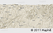 Shaded Relief Panoramic Map of Dushan