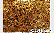 Physical 3D Map of Hezhang