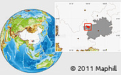 Physical Location Map of Hezhang, highlighted country, highlighted parent region