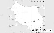 Silver Style Simple Map of Hezhang