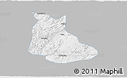 Gray 3D Map of Huangping, single color outside