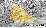 Physical 3D Map of Huangping, desaturated