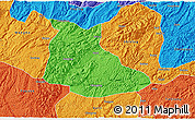 Political 3D Map of Huangping