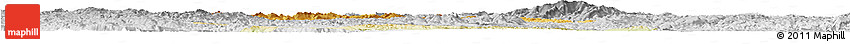 Physical Horizon Map of Huangping, lighten, desaturated