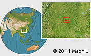 Satellite Location Map of Huangping