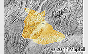 Physical Map of Huangping, desaturated