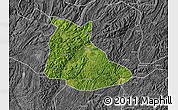 Satellite Map of Huangping, desaturated