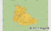 Savanna Style Map of Huangping, single color outside
