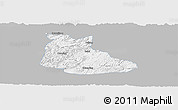 Gray Panoramic Map of Huangping, single color outside