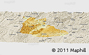 Physical Panoramic Map of Huangping, shaded relief outside