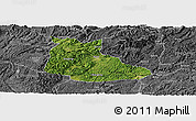 Satellite Panoramic Map of Huangping, desaturated