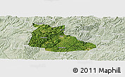 Satellite Panoramic Map of Huangping, lighten