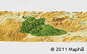 Satellite Panoramic Map of Huangping, physical outside