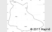 Blank Simple Map of Huangping, cropped outside