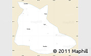 Classic Style Simple Map of Huangping, single color outside