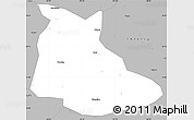Gray Simple Map of Huangping