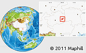 Physical Location Map of Jianhe, highlighted country