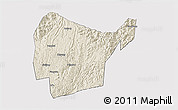 Shaded Relief 3D Map of Libo, cropped outside