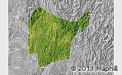 Satellite Map of Libo, lighten, desaturated