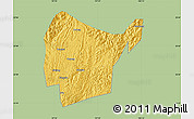 Savanna Style Map of Libo, single color outside