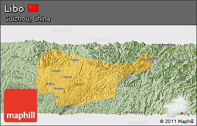 Savanna Style Panoramic Map of Libo