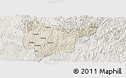 Shaded Relief Panoramic Map of Libo, lighten