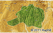 Satellite 3D Map of Pingtang, physical outside